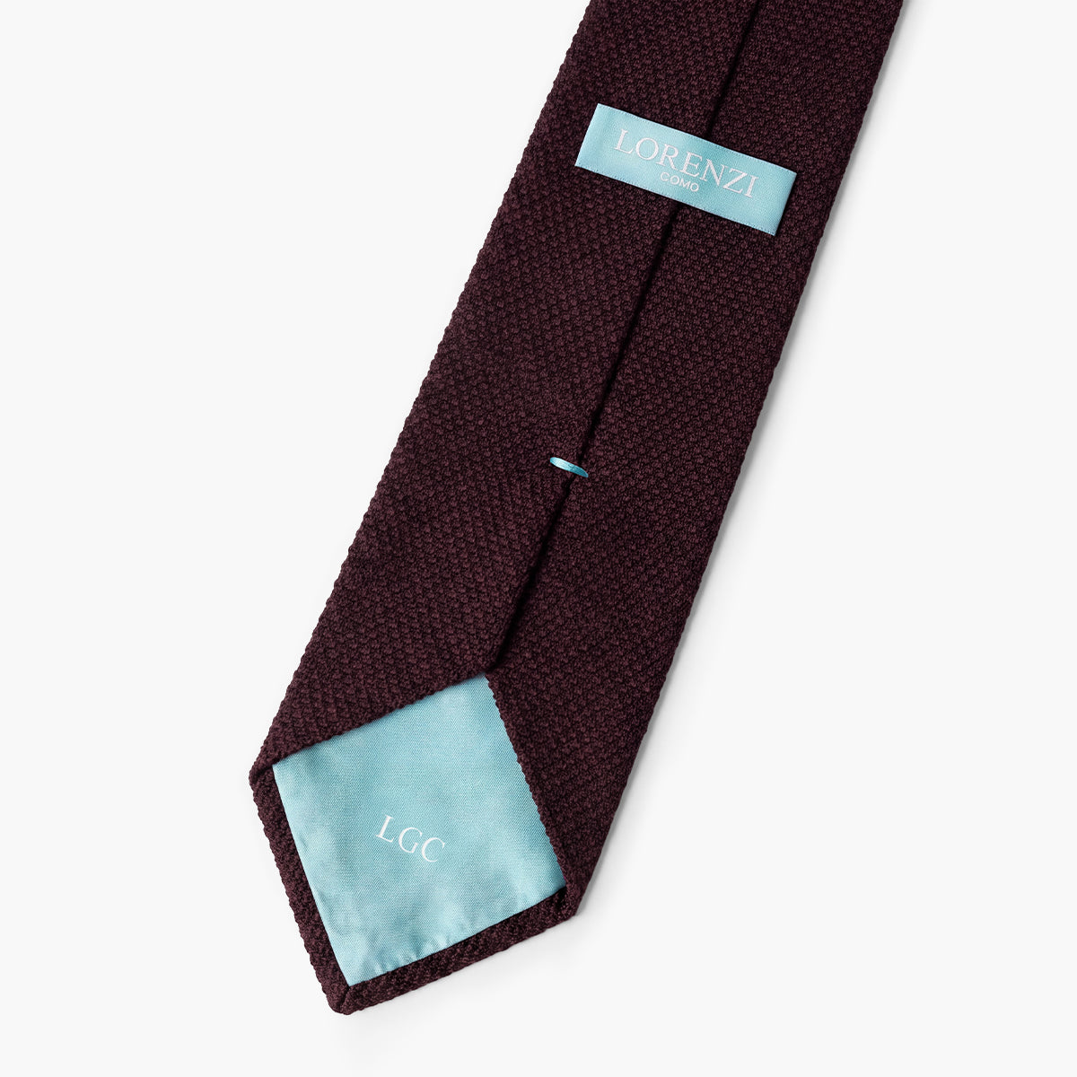 Amaranth 3-Fold Grenadine Silk Tie — Solid