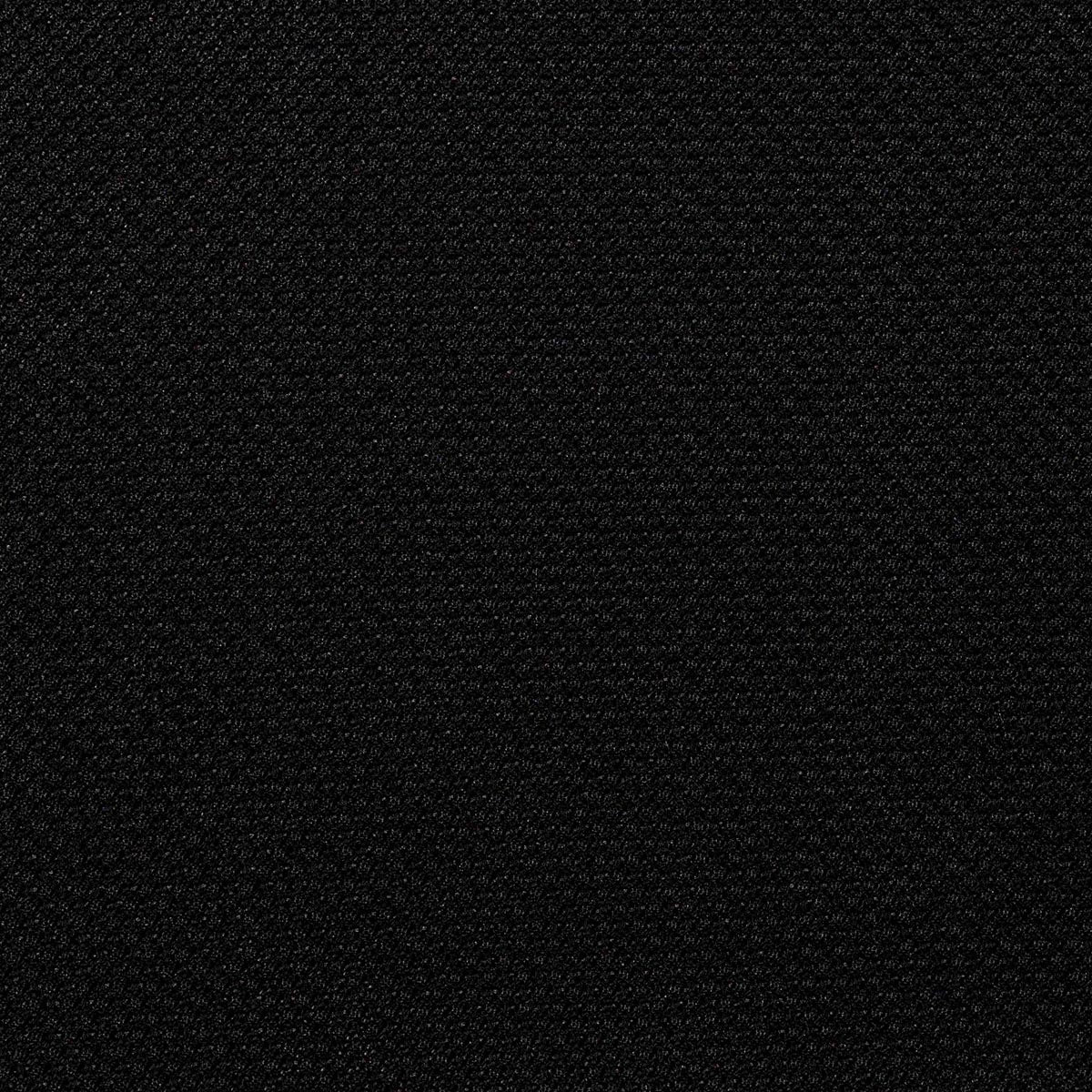 Black 3-Fold Grenadine Silk Tie — Solid