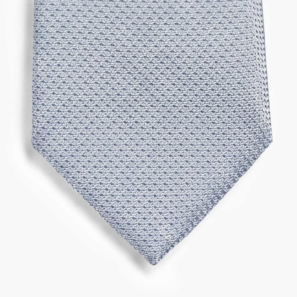 Marine 3-Fold Grenadine Silk Tie — Solid