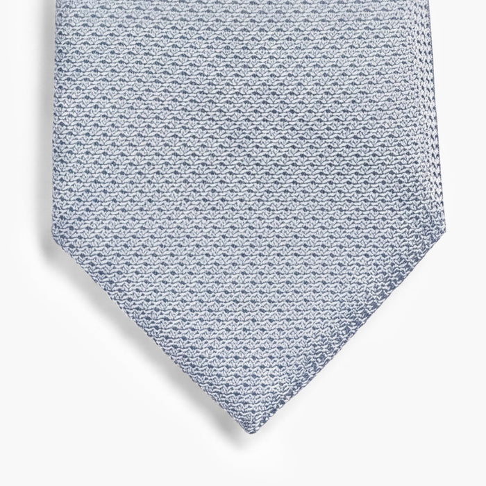 Marine 3-Fold Grenadine Silk Tie — Solid