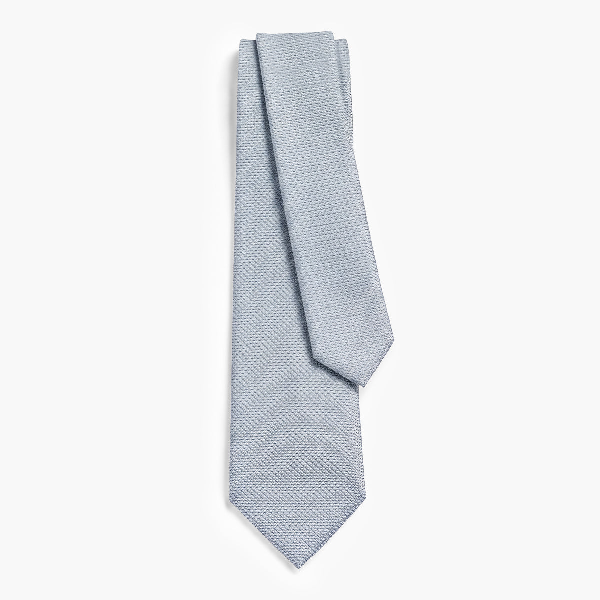Marine 3-Fold Grenadine Silk Tie — Solid