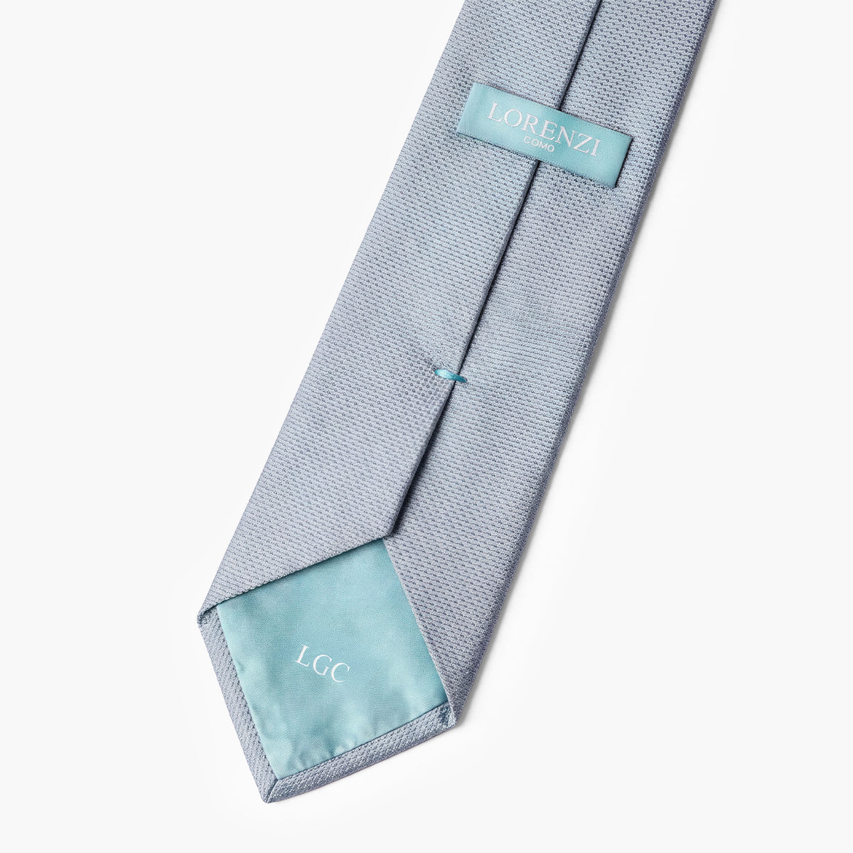 Marine 3-Fold Grenadine Silk Tie — Solid