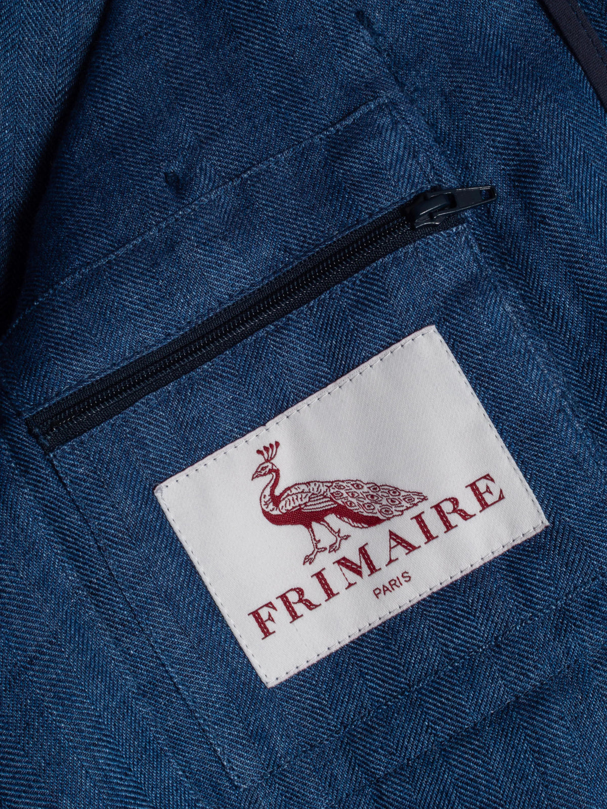 Tonio Safari Jacket in Blue Linen