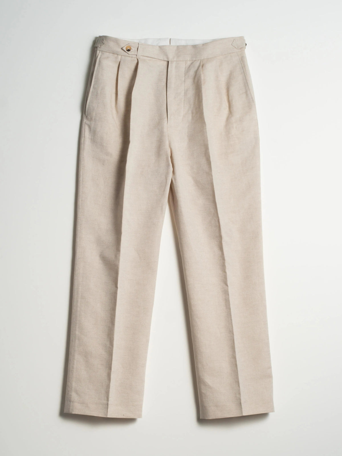 Ecru Cotton-Linen Suit