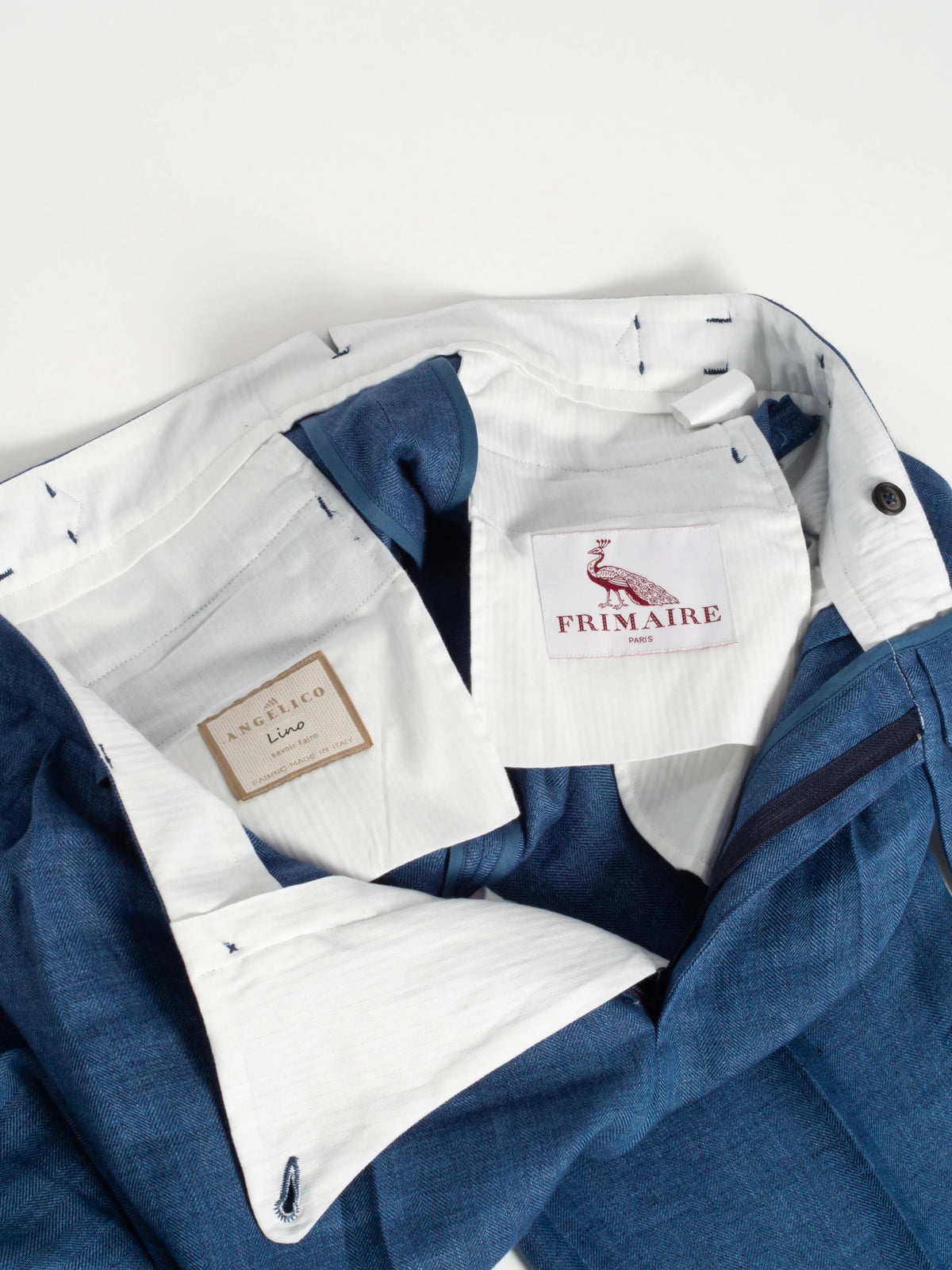 Allure Trousers in Blue Linen
