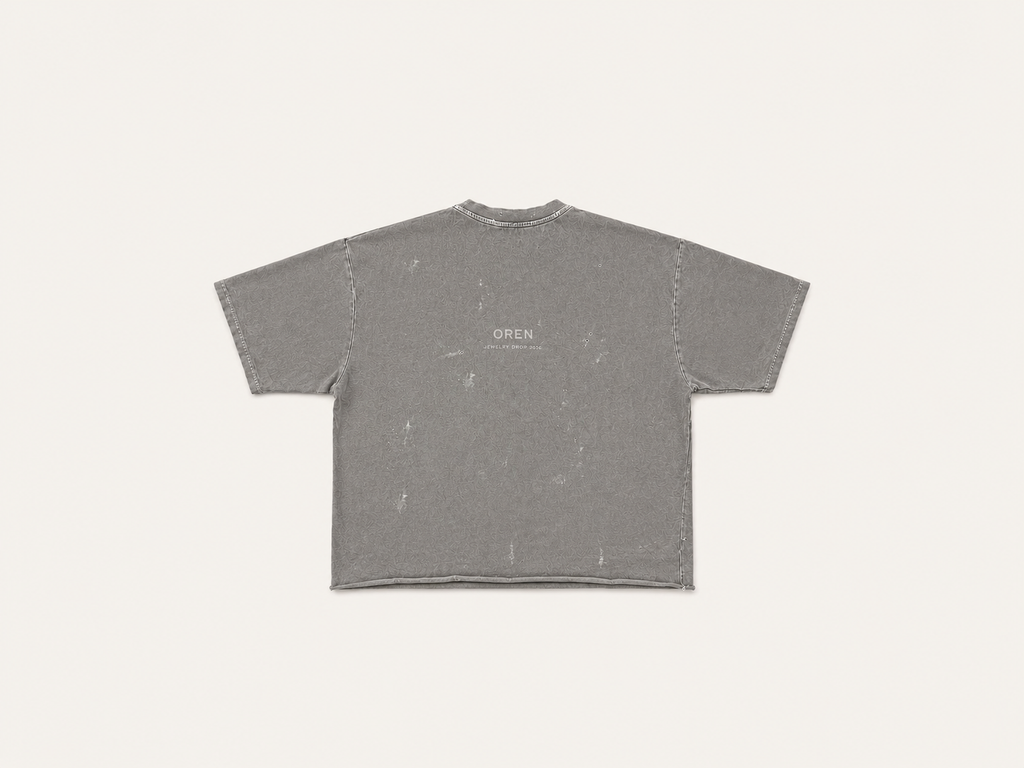 OREN Offcut (FR.T01), destroyed-concept tee — view 2
