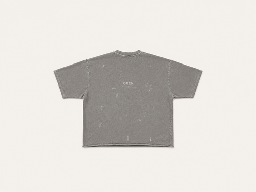 OREN Offcut (FR.T01), destroyed-concept tee — view 2