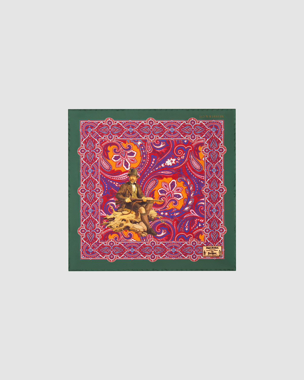 Seisser & Cie. Silk Pocket Square “Sommerfrische Tegernsee“ (25×25)