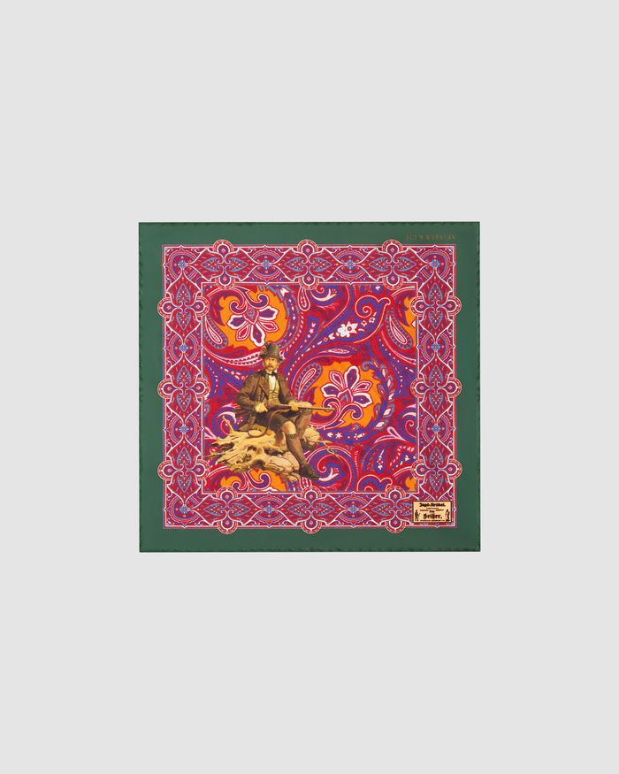 Seisser & Cie. Silk Pocket Square “Sommerfrische Tegernsee“ (25×25)
