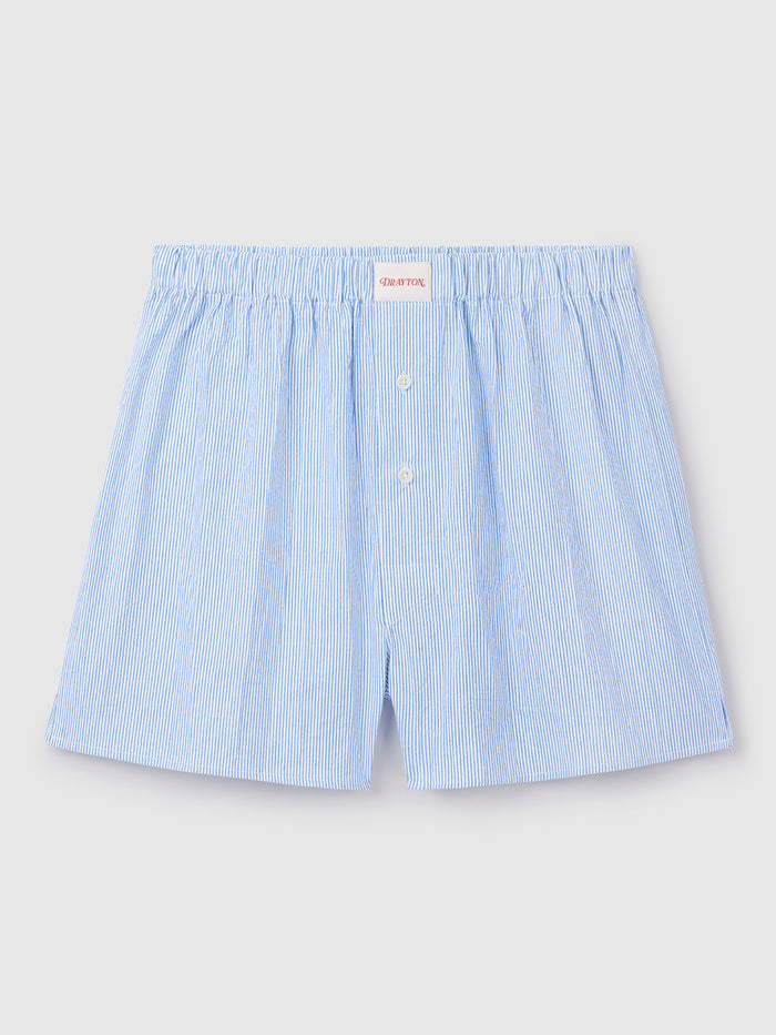 Seersucker Stripe Boxer Shorts