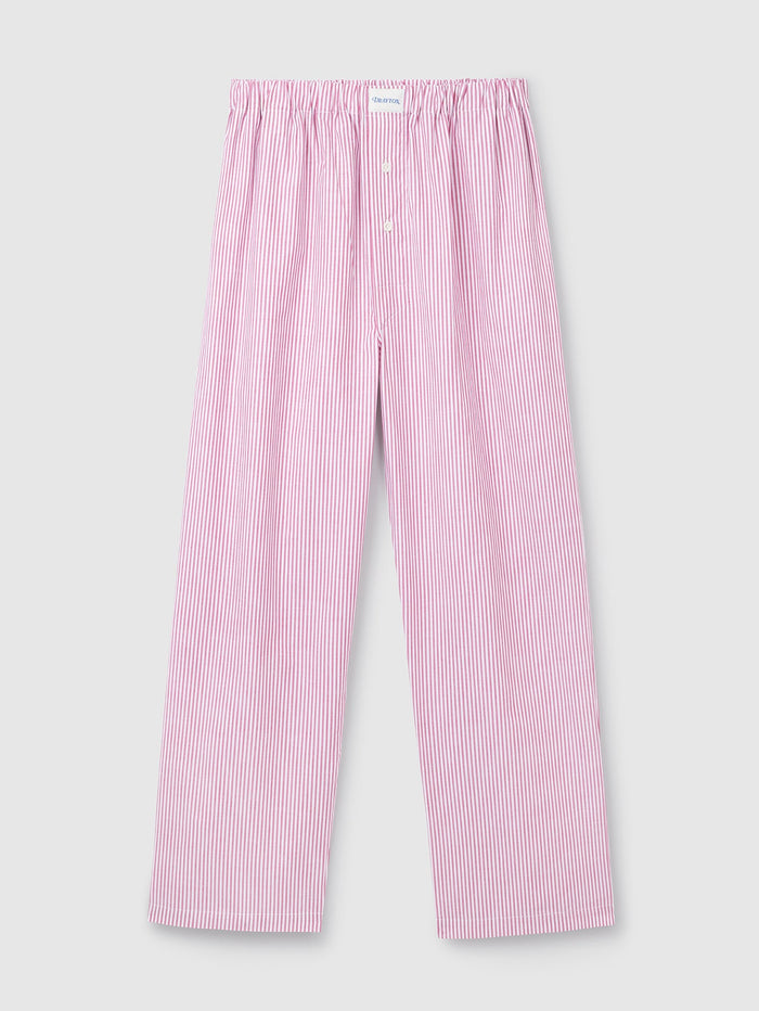 Crimson Oxford Stripe Pyjama Trouser