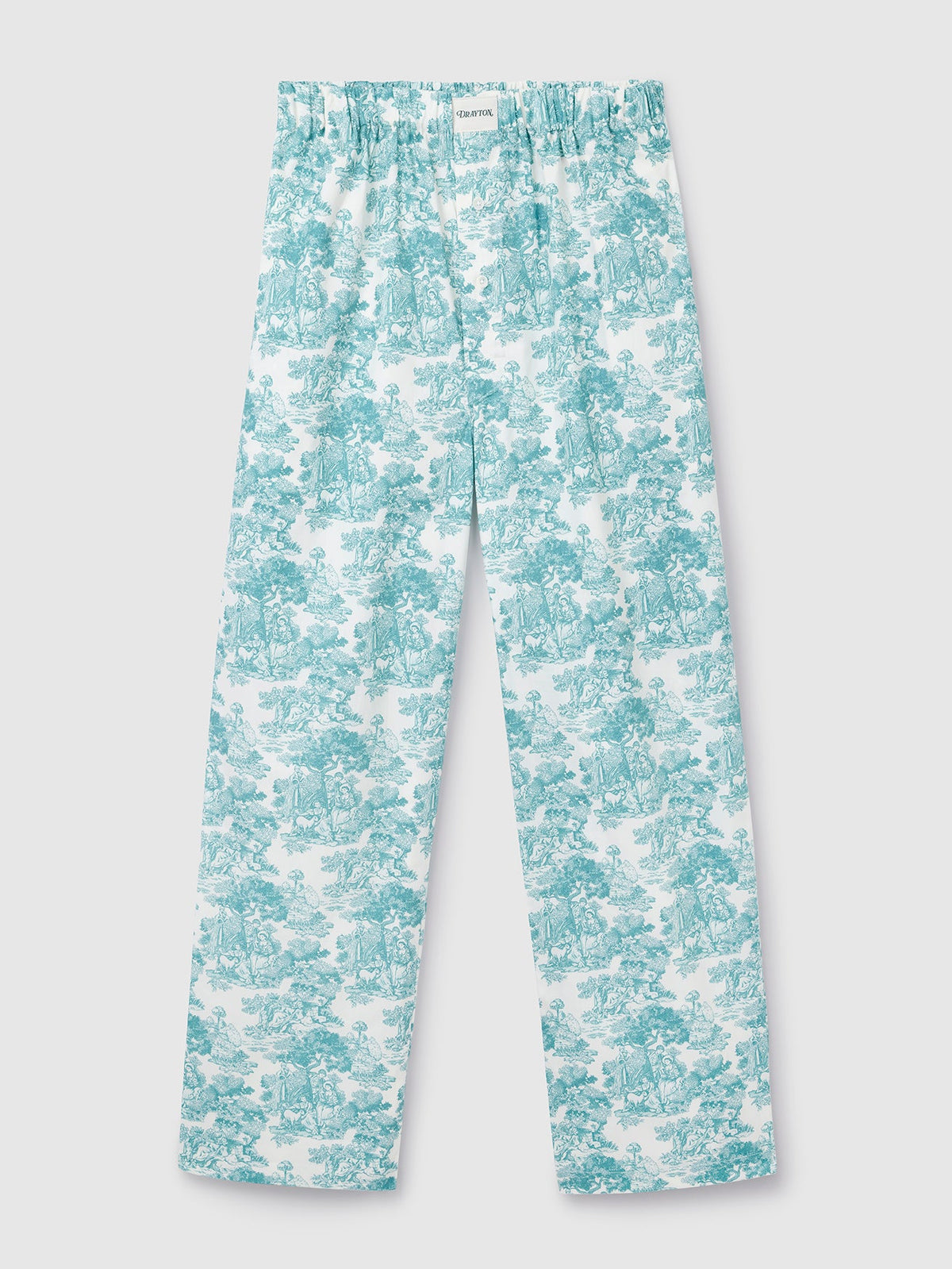 Green Toile de Jouy Pyjama Trouser