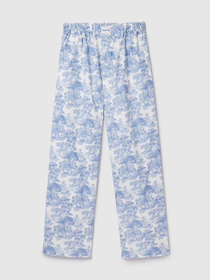 Blue Toile de Jouy Pyjama Trouser