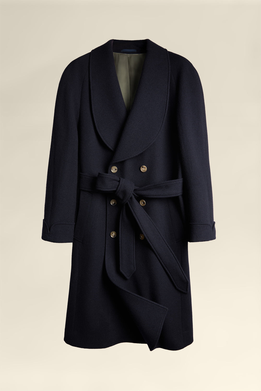 The Aurelian 100% Wool Overcoat in Navy