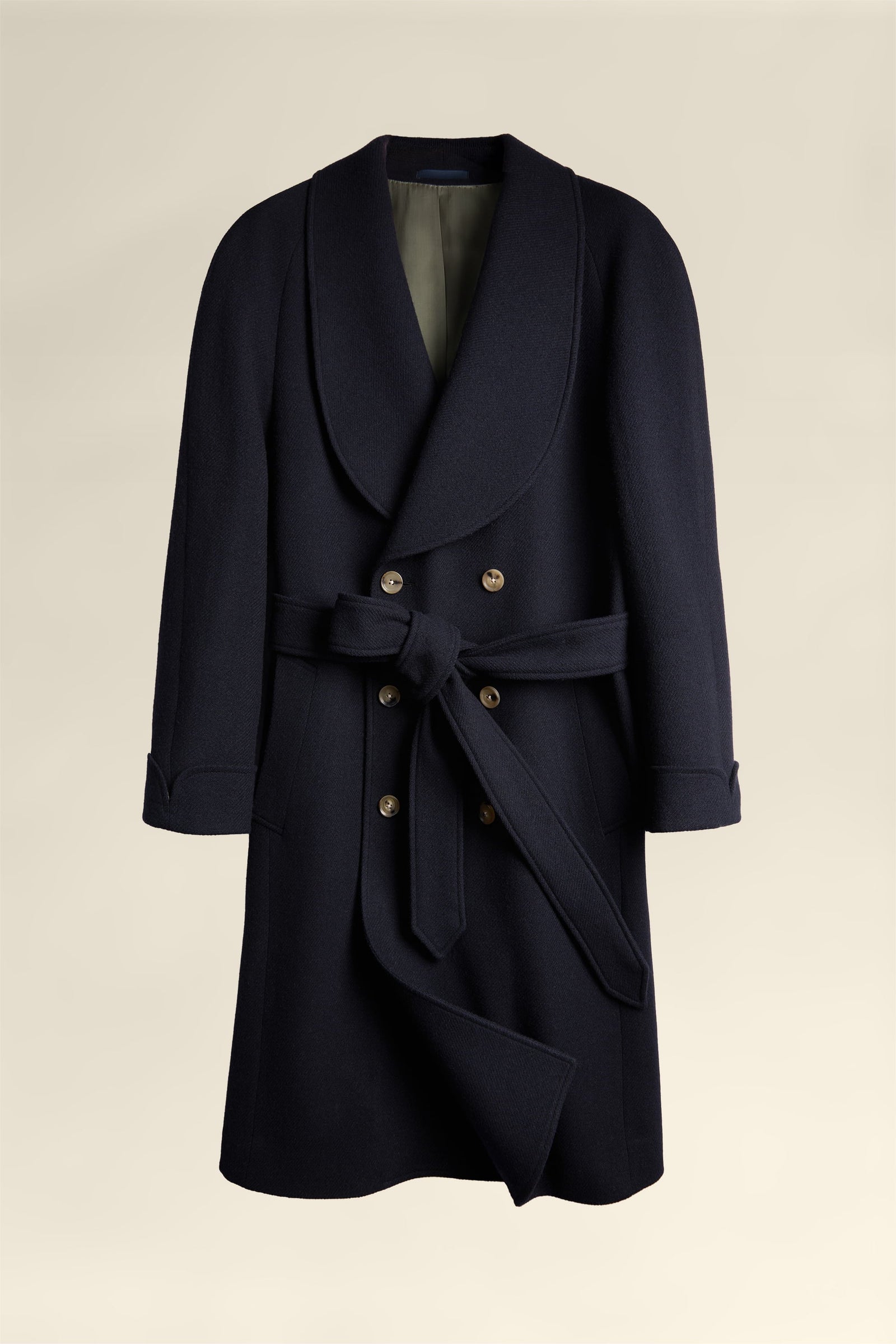 The Aurelian 100% Wool Overcoat in Navy