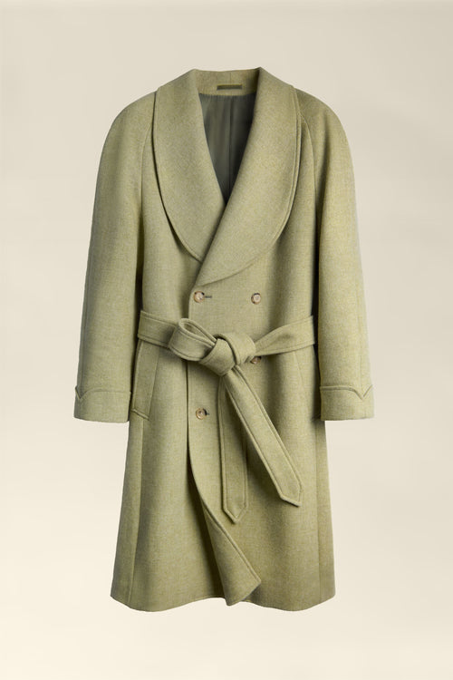 Aurelian Wool Overcoat in Sage, Angelil