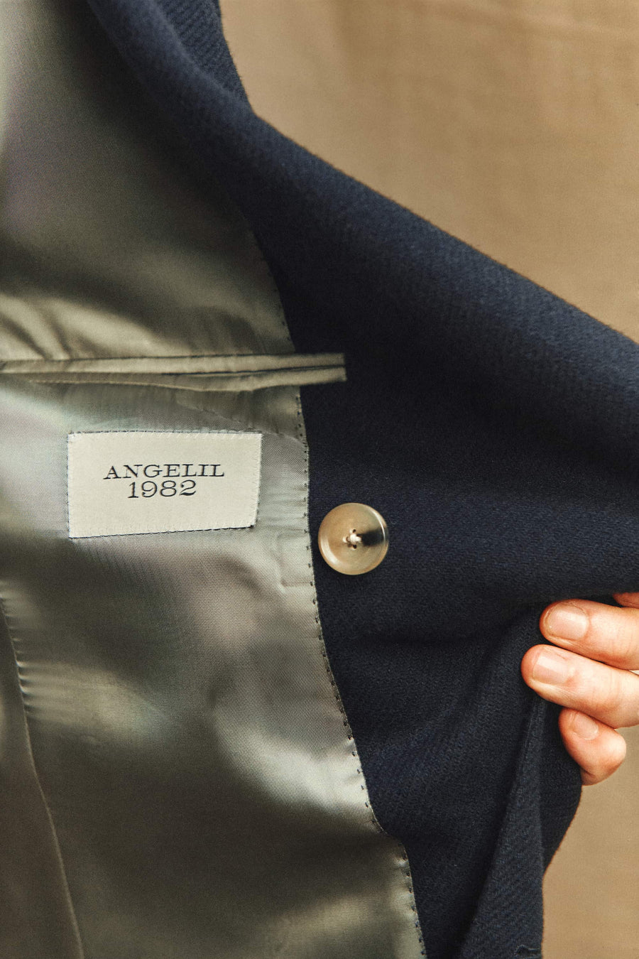 The Aurelian 100% Wool Overcoat in Navy