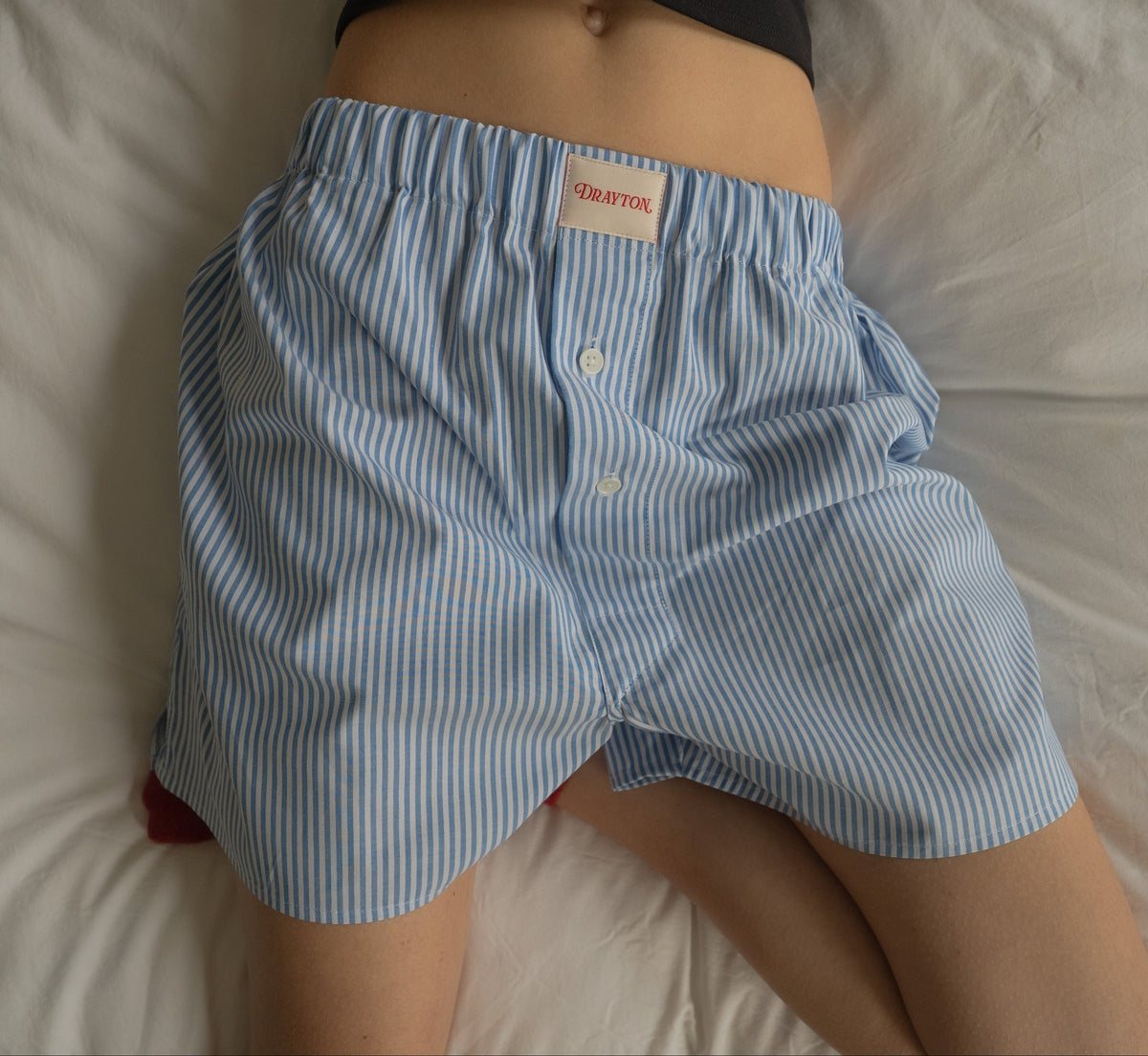Royal Blue Oxford Stripe Boxer Shorts