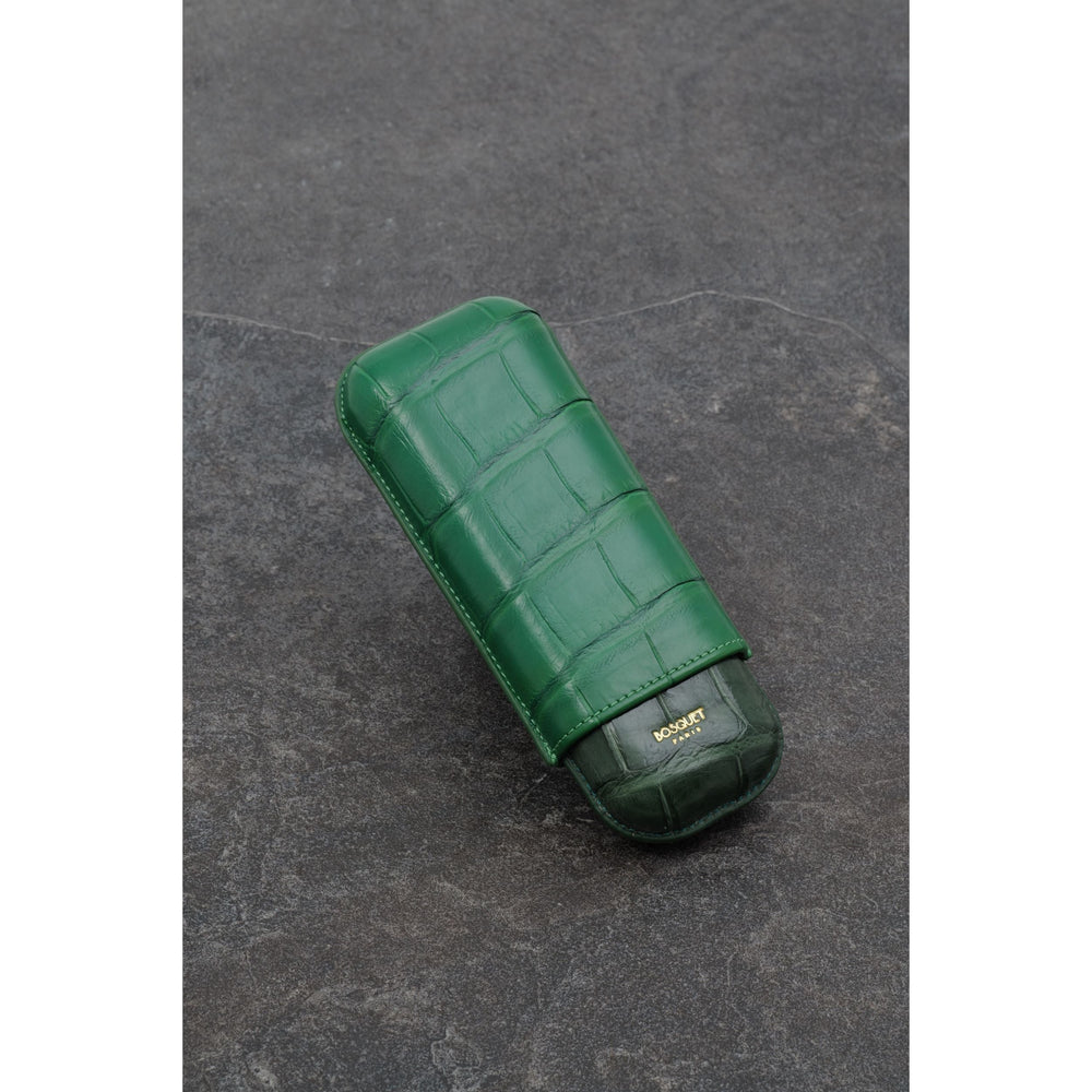 Crocodile Leather Case for 2 in Light Green