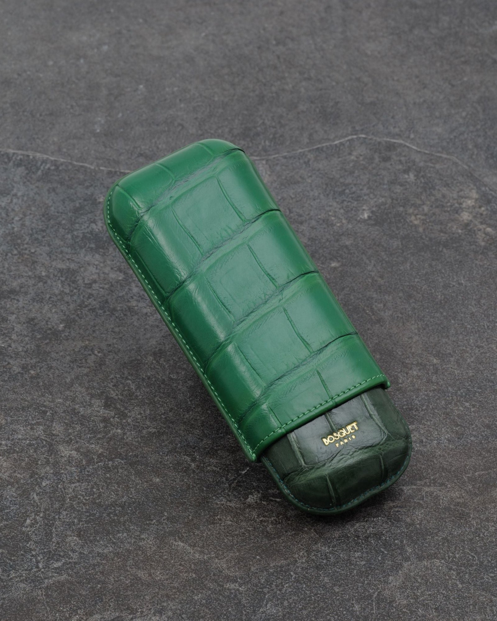 Crocodile Leather Case for 2 in Light Green