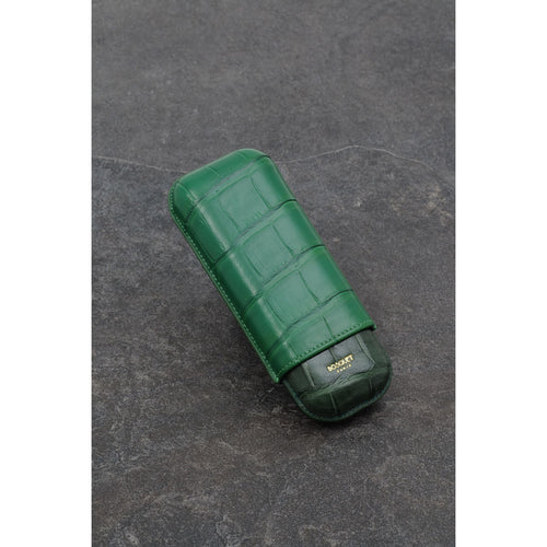 Crocodile Leather Case for 2 in Light Green