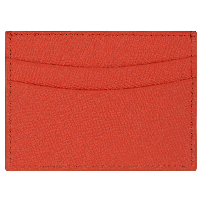 Credit Card Holder (Orange, Fine Cowhide Leather)