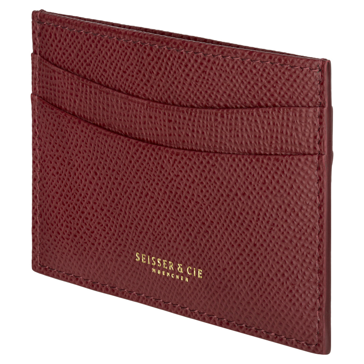 Credit Card Holder (Bordeaux, Fine Cowhide Leather)