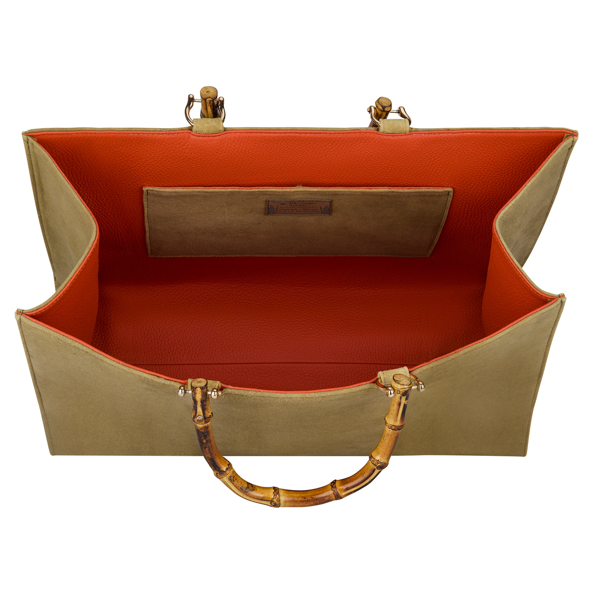 “Urban Hunter” Tote Bag, Genuine Deer Leather, Beige, Brown