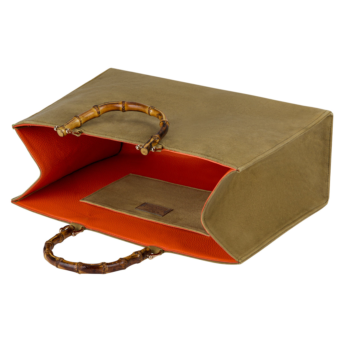“Urban Hunter” Tote Bag, Genuine Deer Leather, Beige, Brown