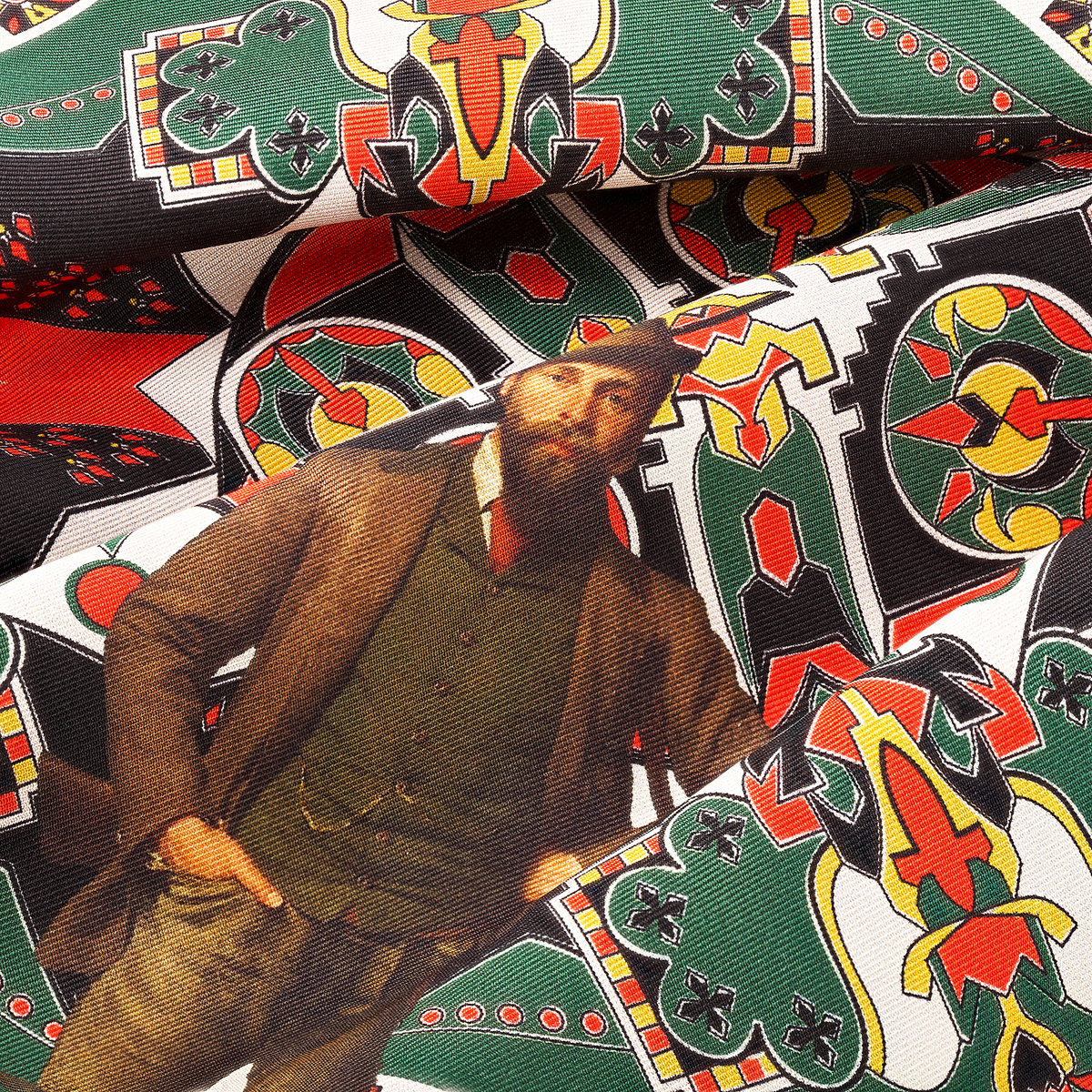 Seisser & Cie. Silk Pocket Square “Sommerfrische Aussee“ (Racing Green, 25×25)