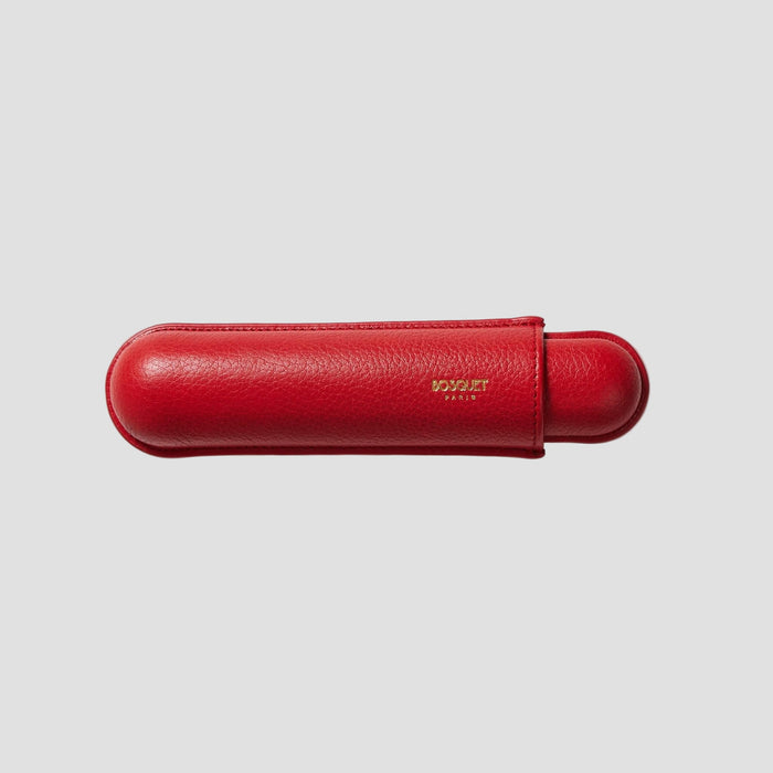 Grained Calf Leather case for 1 - Red