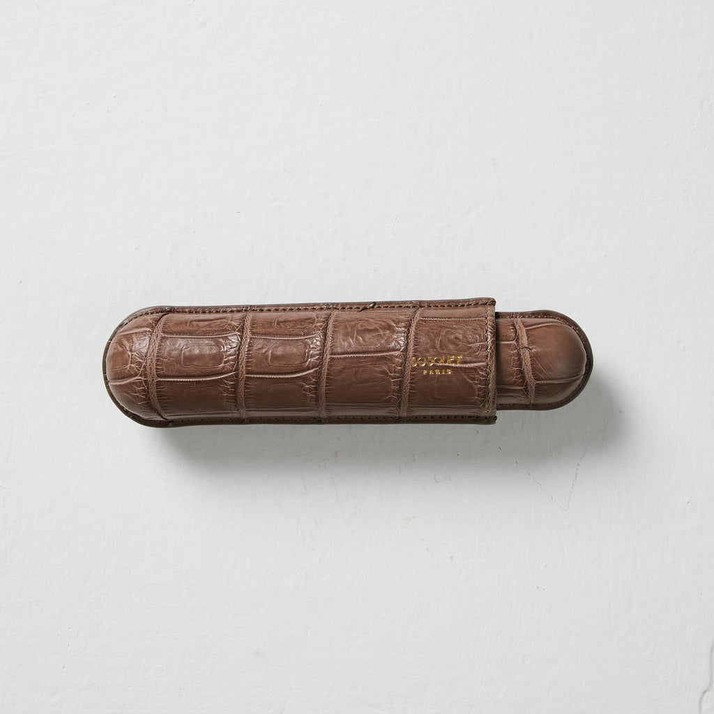 Exotic Leather Case for 1 - Light Brown
