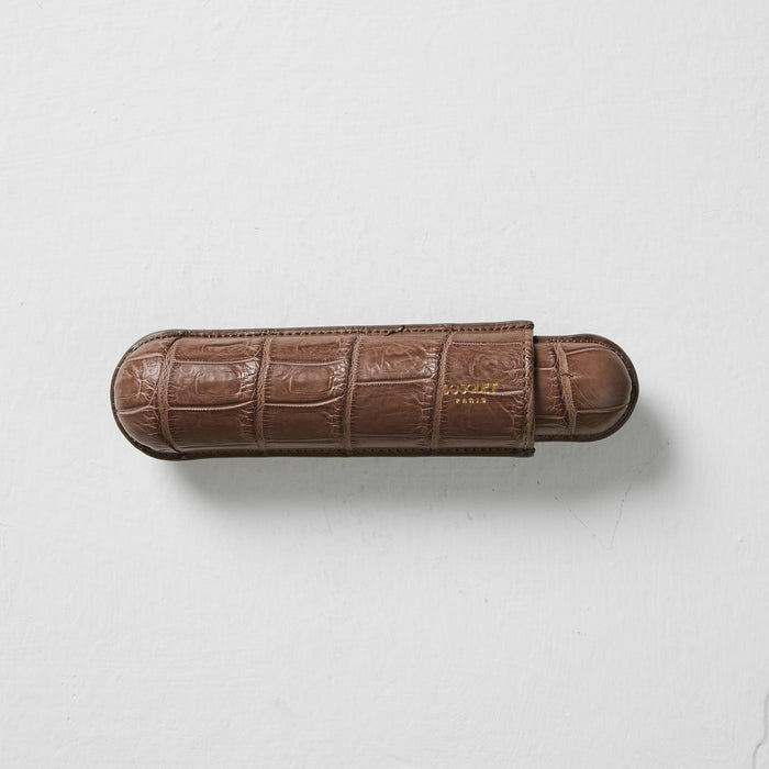 Exotic Leather Case for 1 - Light Brown