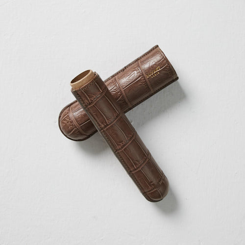 Exotic Leather Case for 1 - Light Brown