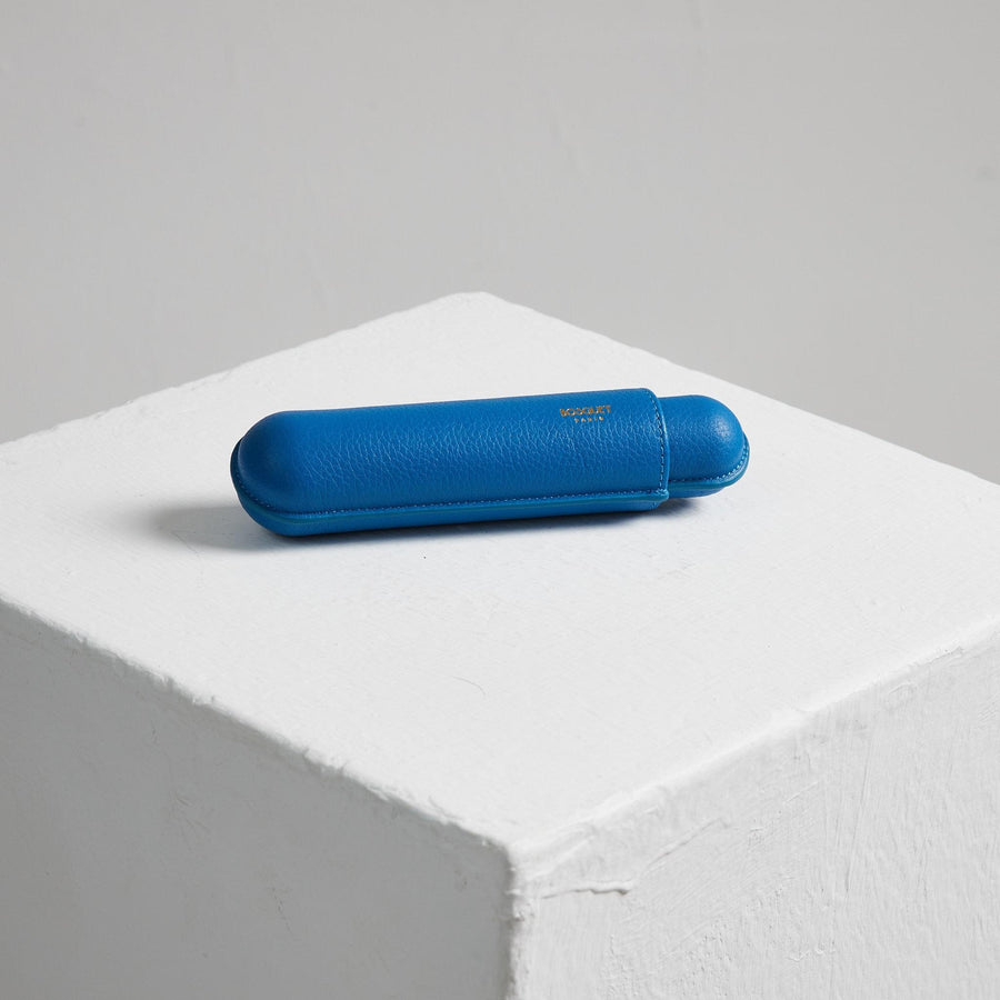 Grained Calf Leather case for 1 - Capri Blue