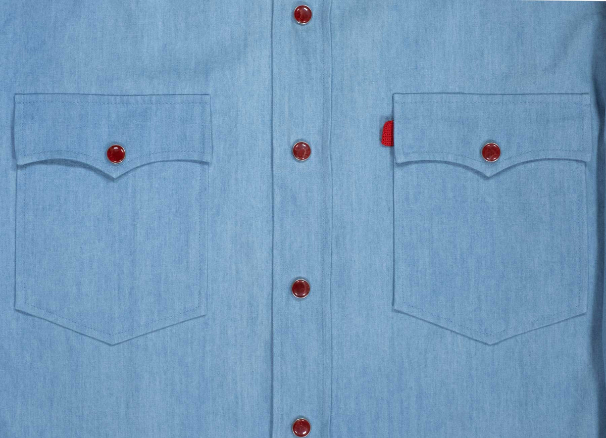 Light Denim Western Shirt