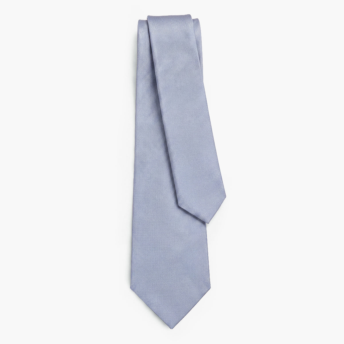 Light Blue 7-Fold Sartorial Silk Tie — Solid