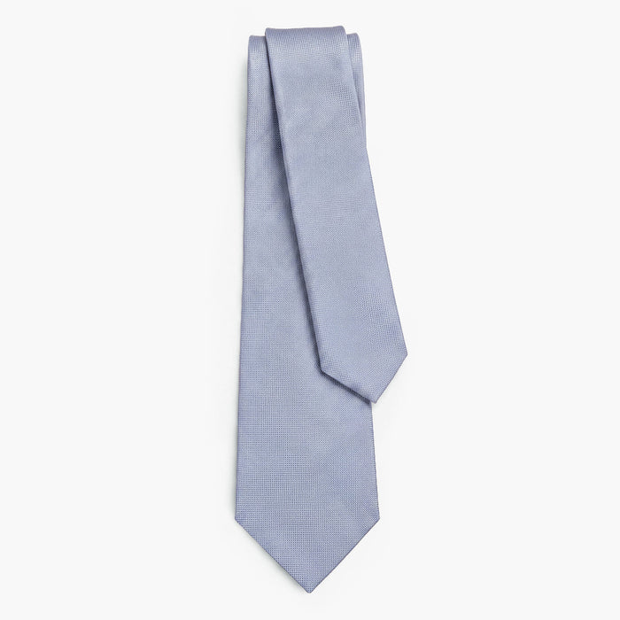 Light Blue 7-Fold Sartorial Silk Tie — Solid