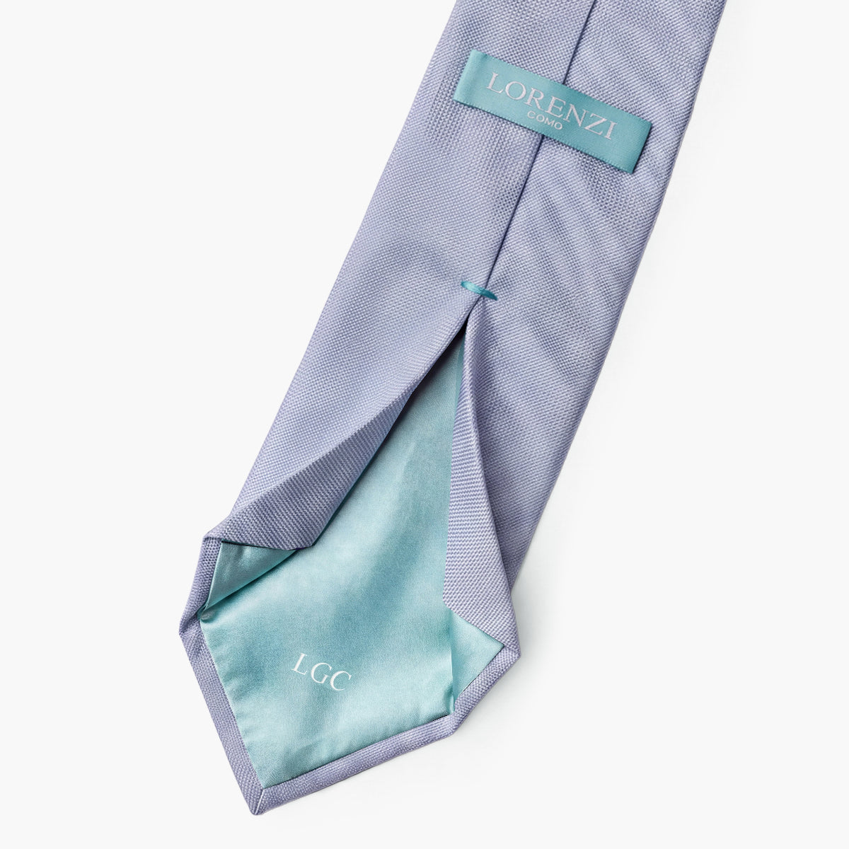 Light Blue 7-Fold Sartorial Silk Tie — Solid
