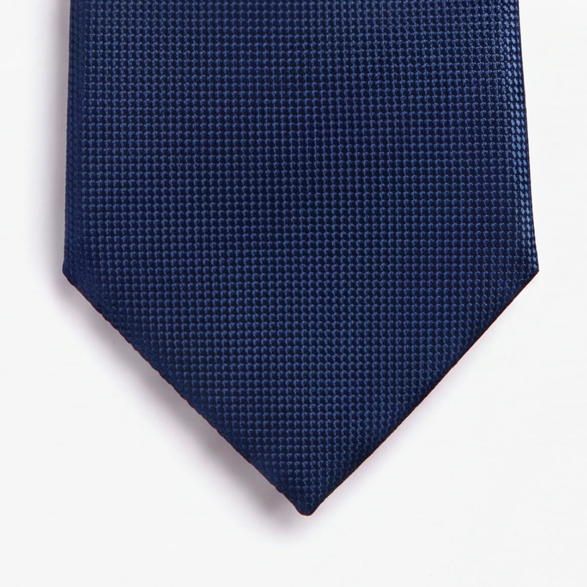 Dark Blue 7-Fold Sartorial Silk Tie — Solid