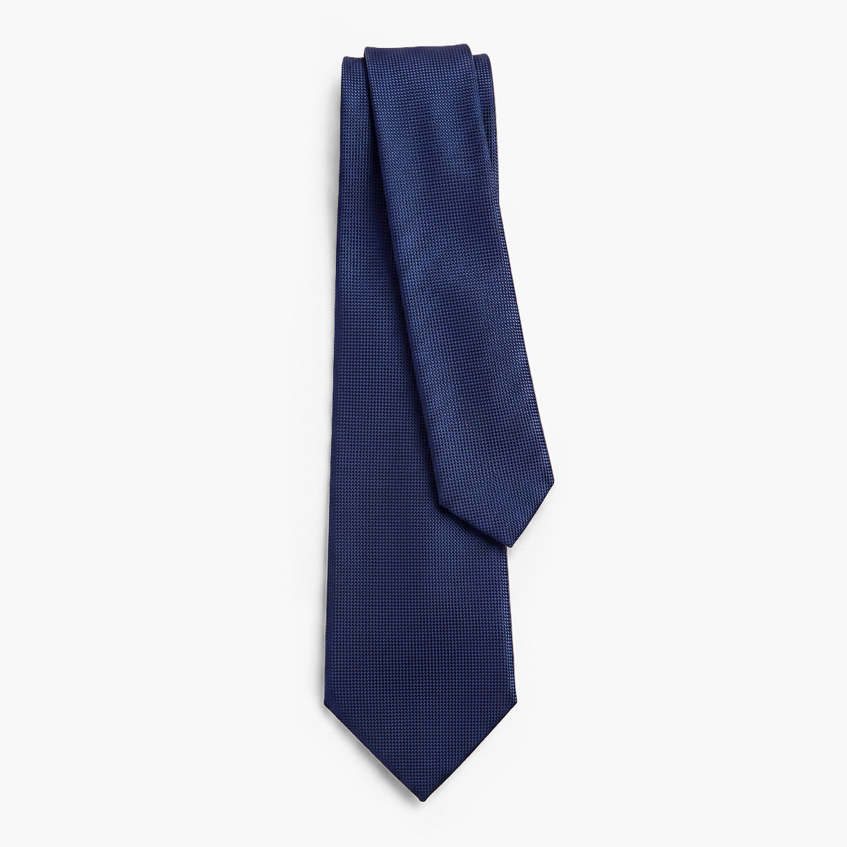 Dark Blue 7-Fold Sartorial Silk Tie — Solid