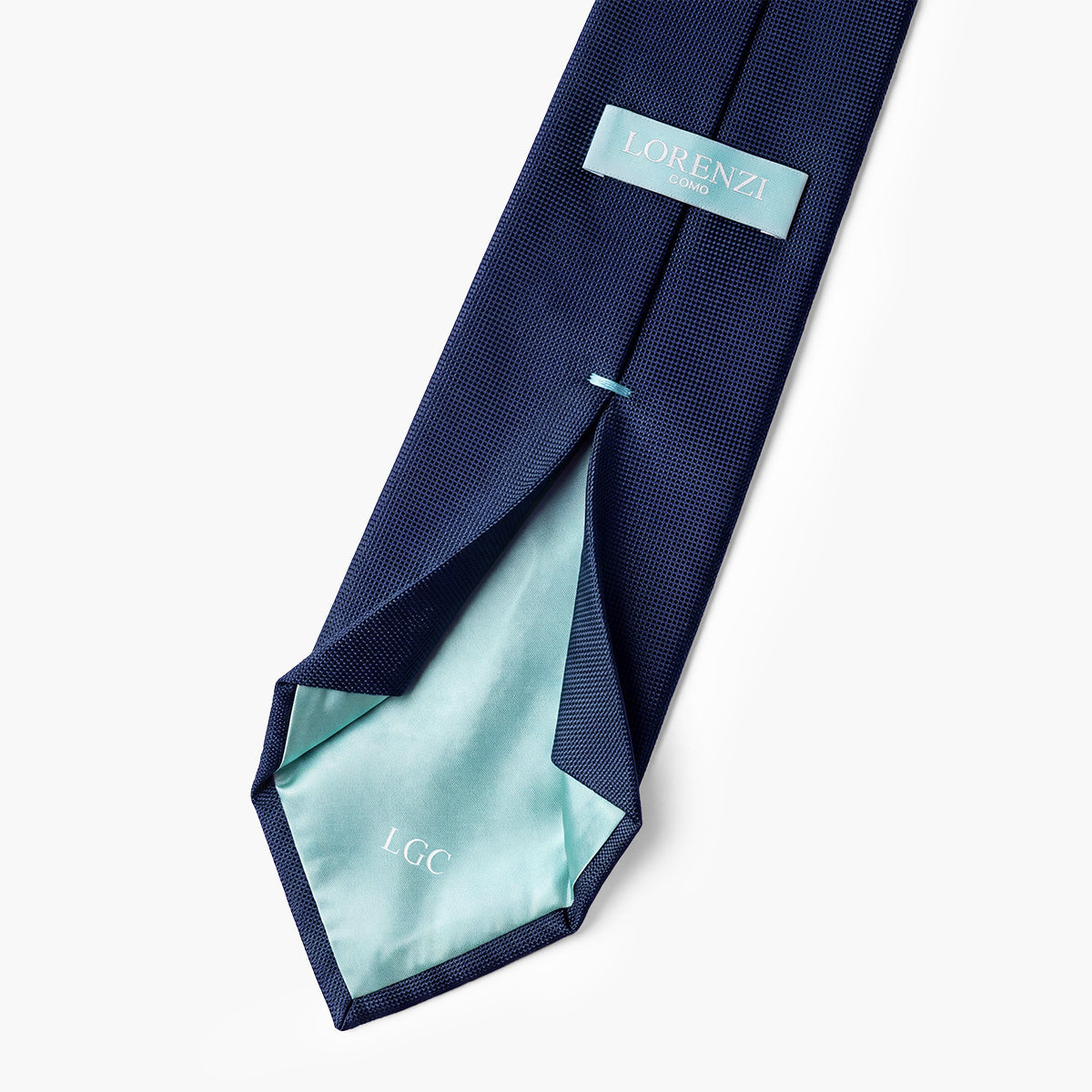 Dark Blue 7-Fold Sartorial Silk Tie — Solid