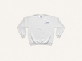 OREN Stamp Sweater in grey, heavyweight cotton crewneck — front view