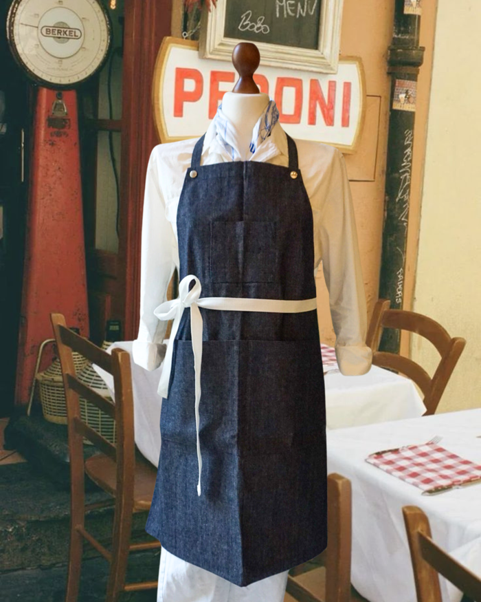 1980s Italian Navy Deadstock Denim Apron