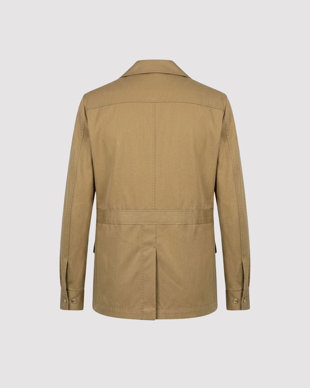 Tasmanian Wool Guayabera Sahariana Jacket (Hand-sewn in Italy)