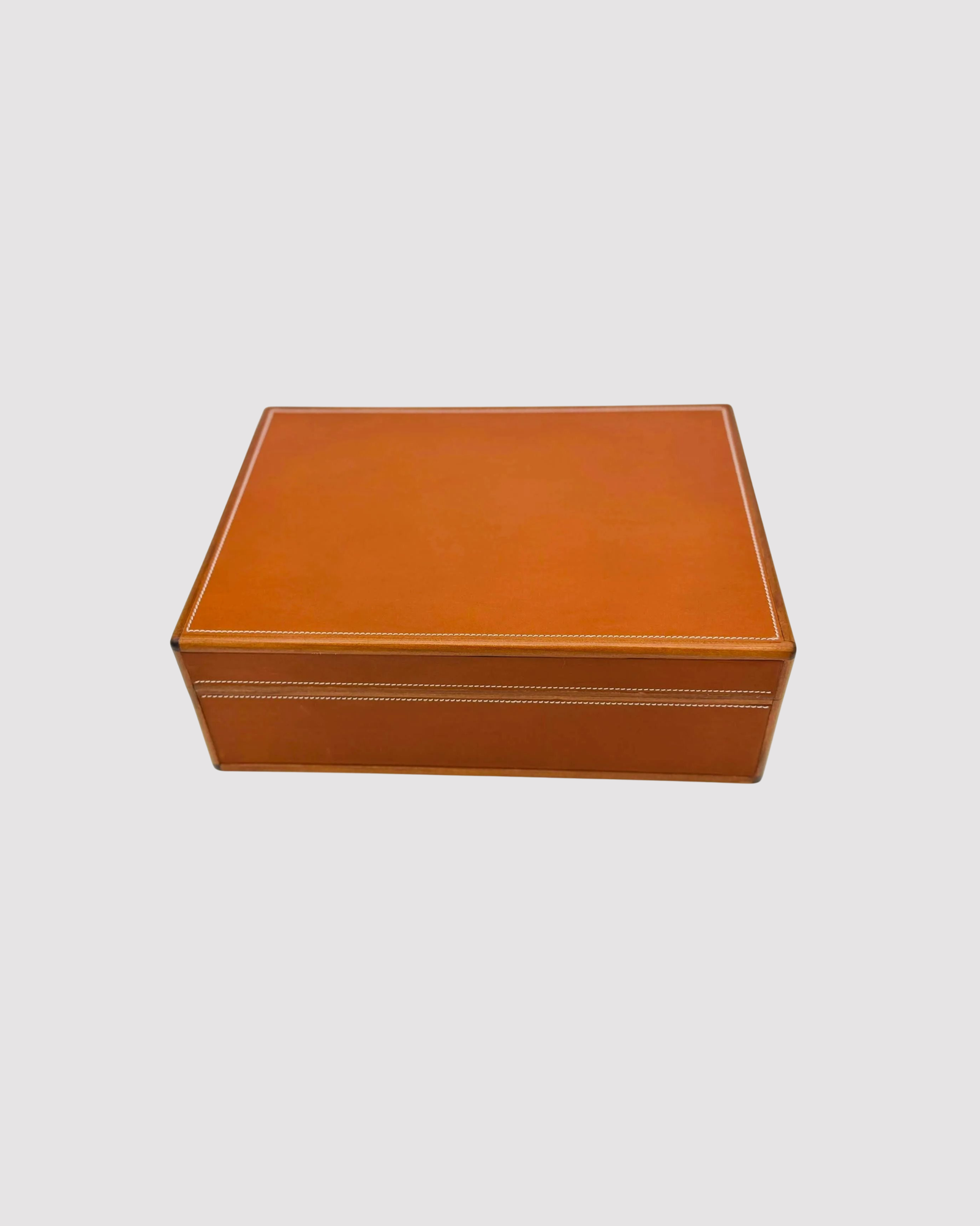 Desktop Humidor 75 cigars wood and Barenia leather - HERITAGE Collection