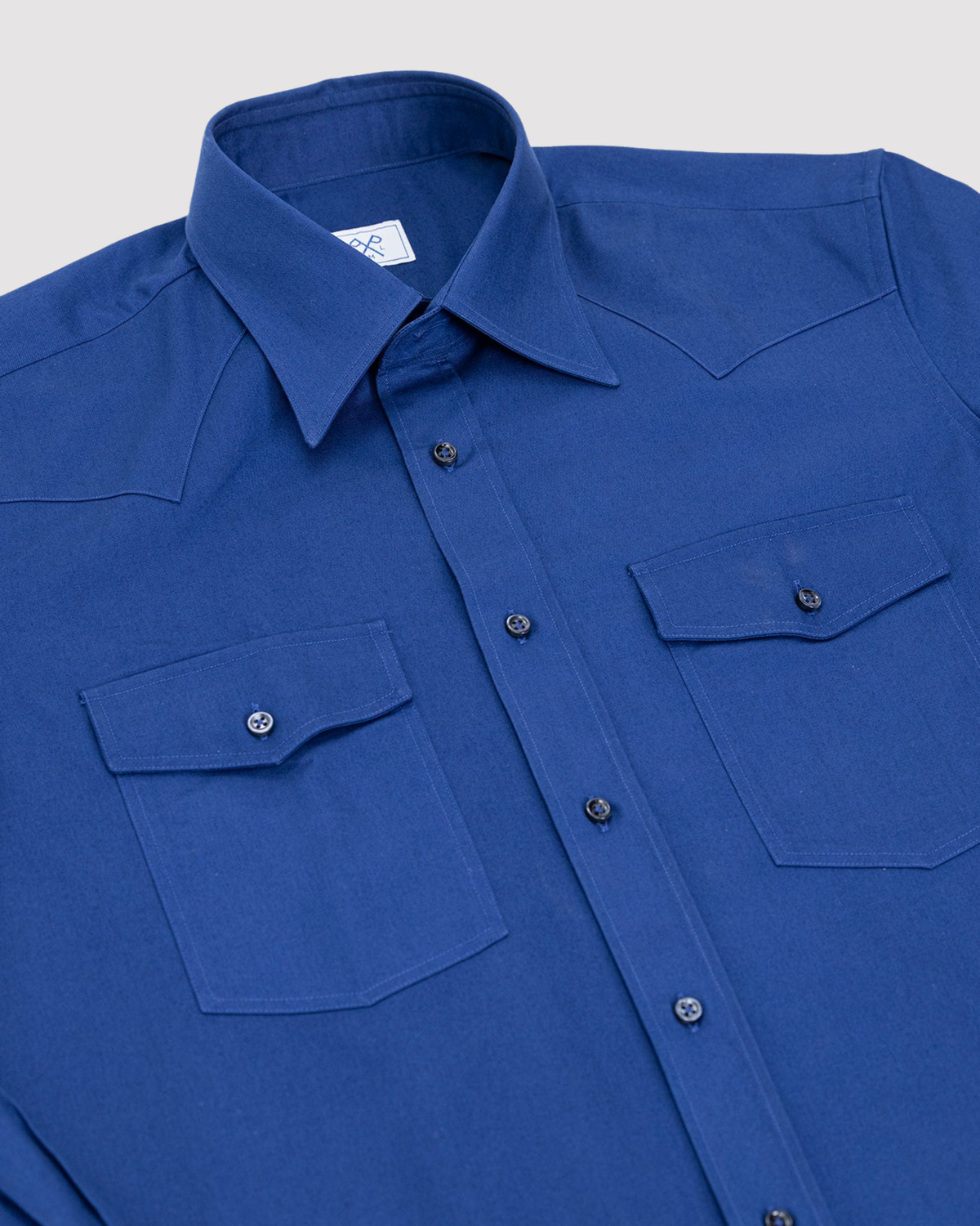 PML _Western heavy cotton overshirt Blue Klein