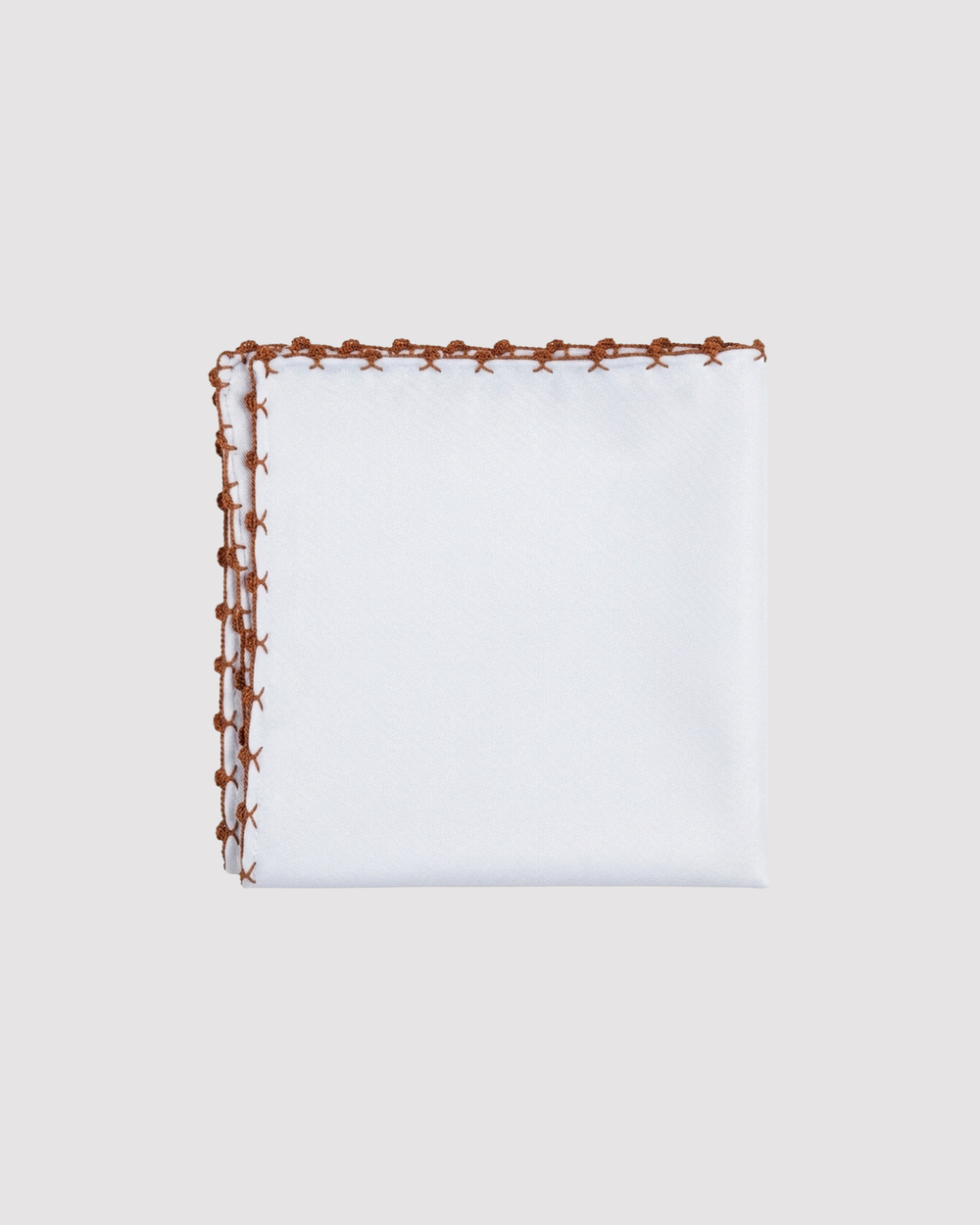 Orange Galletto Stitch Pocket Square