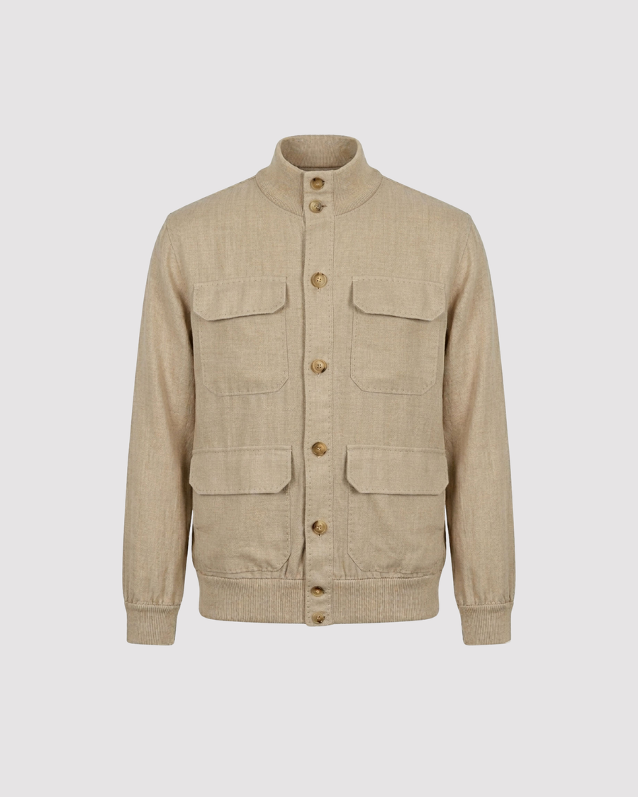 Cashmere and Cotton Val Jacket (Handmade in Italy)