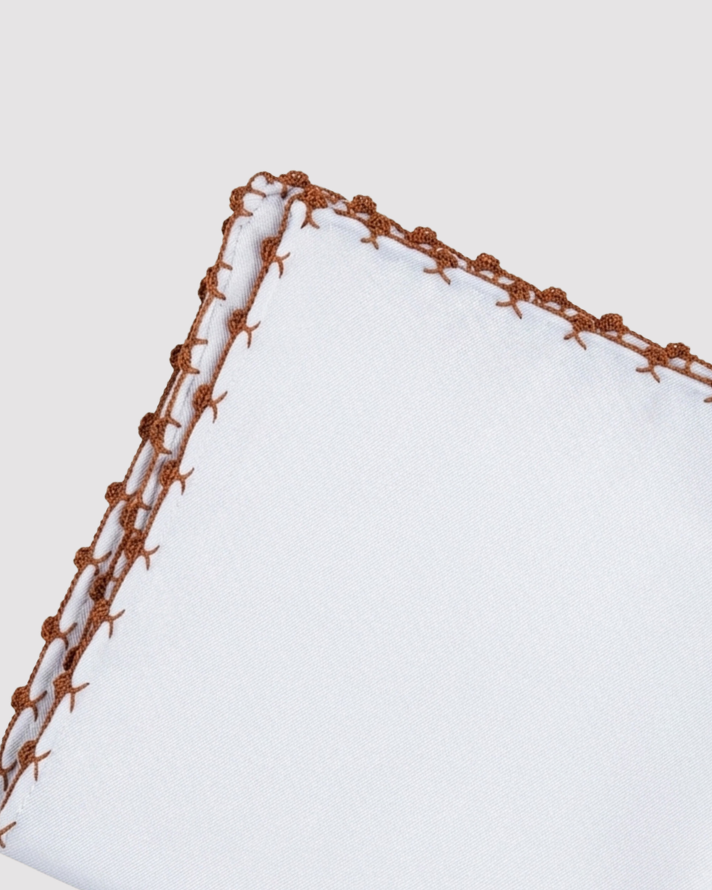 Orange Galletto Stitch Pocket Square